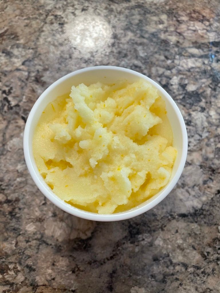 Meyer lemon sorbet (sorbet batch #1)