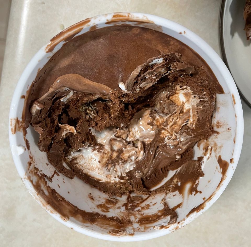 S'mores ice cream (ice cream batch #1)